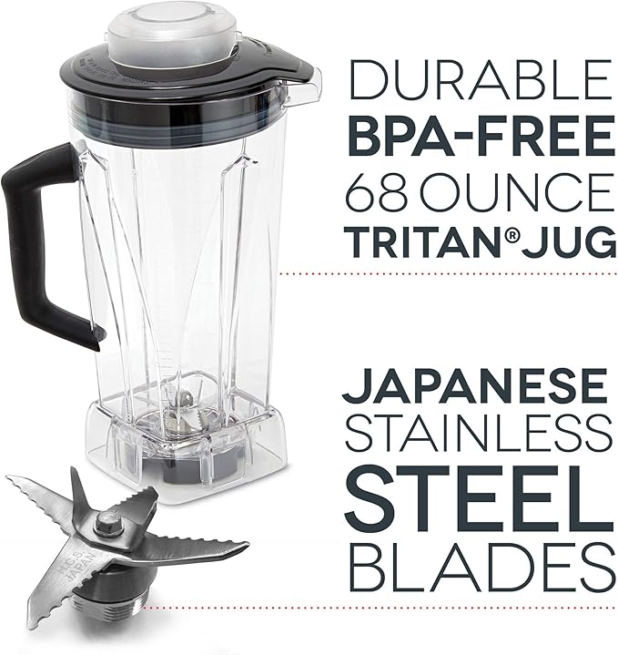 Dash Chef Series 64 oz Blender with Stainless Steel Blades + Digital Display for Coffee Drinks Frozen Cocktails Smoothies Soup Fondue &amp More 1400-Watt - Aqua