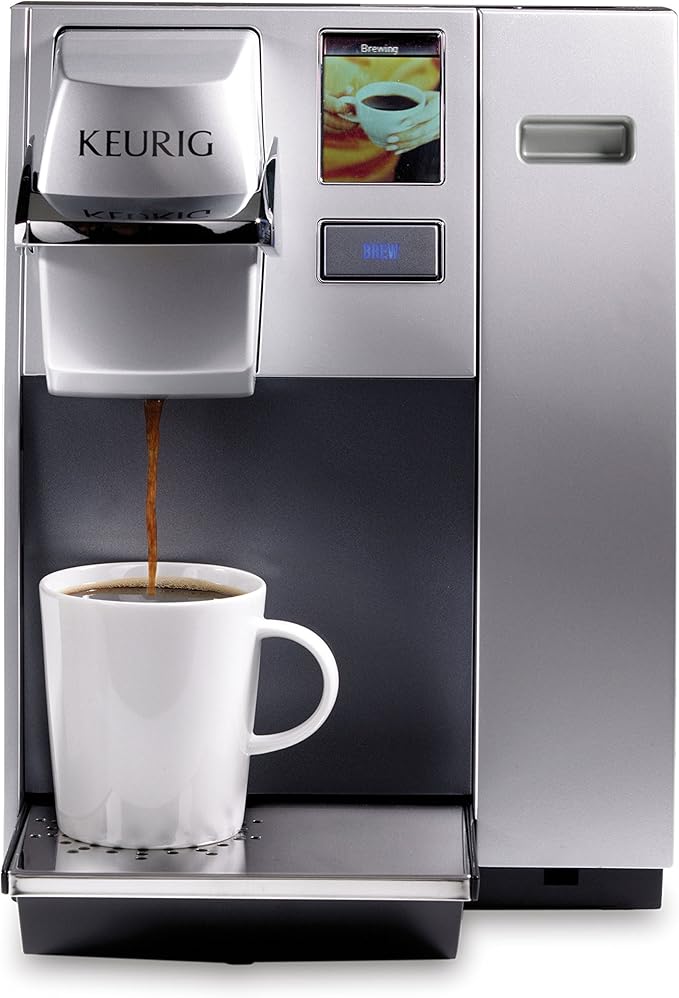 Keurig K155 Office Pro &amp K-Cafe SMART Single Serve K-Cup Pod Coffee Maker Latte &amp Cappuccino Maker 60 oz Silver &amp Black