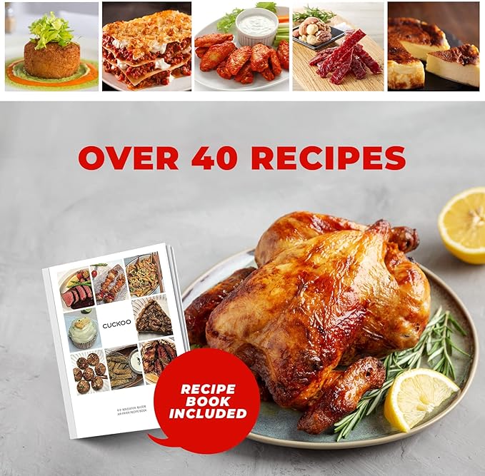 CUCKOO Air Oven | 18 Preset Modes 360 Convectional Cooking Premium Interior &amp Exterior All accessories included Black/Stainless Steel CAFO-A2601S