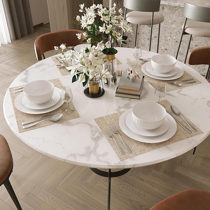 Yoshy 12-Piece White Bone China Dinnerware with Lightweight Durable Chip Resistant Design Service for 4 (12 Piece - Service for 4 Streamsong)