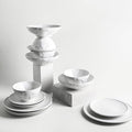 Stone by Mercer Project NENDO 32-Piece Dinnerware Set Stoneware White