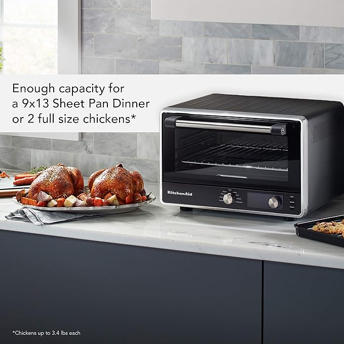 KitchenAid Digital Air Fry Countertop Oven KCO124BM Black Matte