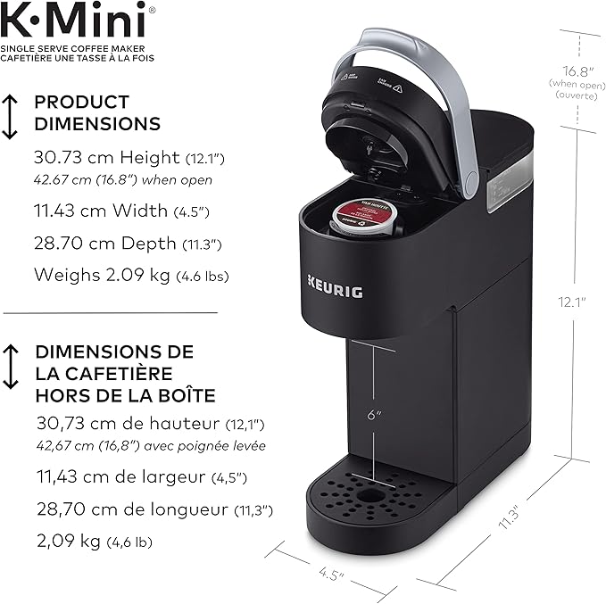 Matte Black Hot Beverage K-Mini Dispenser