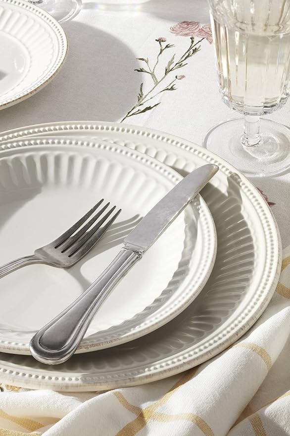 Lenox 895721 French Perle Groove Dinner Plates Set Of 4