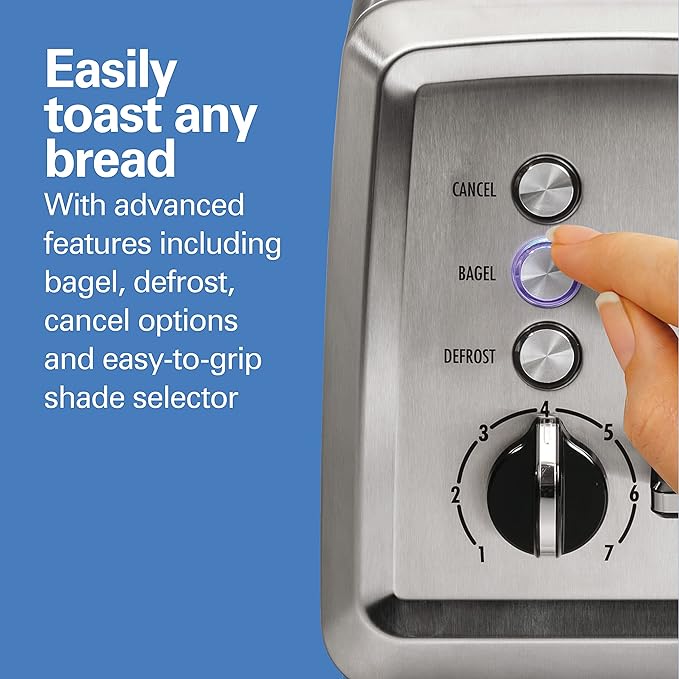 Hamilton Beach 2 Slice Toaster 22794 with Extra Wide Slots &amp Hand Mixer 62695V with 6 Speeds QuickBurst &amp Storage Case