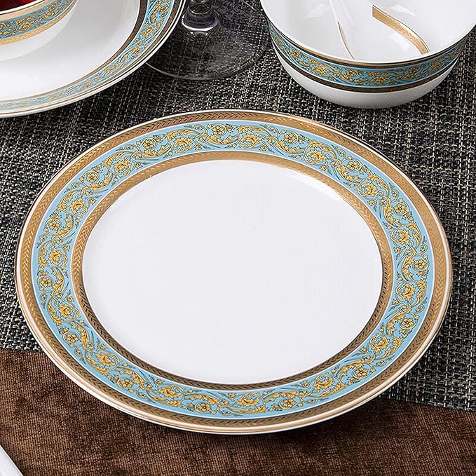 Dinnerware Sets Dish Set22 PiecePorcelain s | Bone China Soup Pot/Cereals Bowls/Steak Plates for Wedding Gifts and Restaurant
