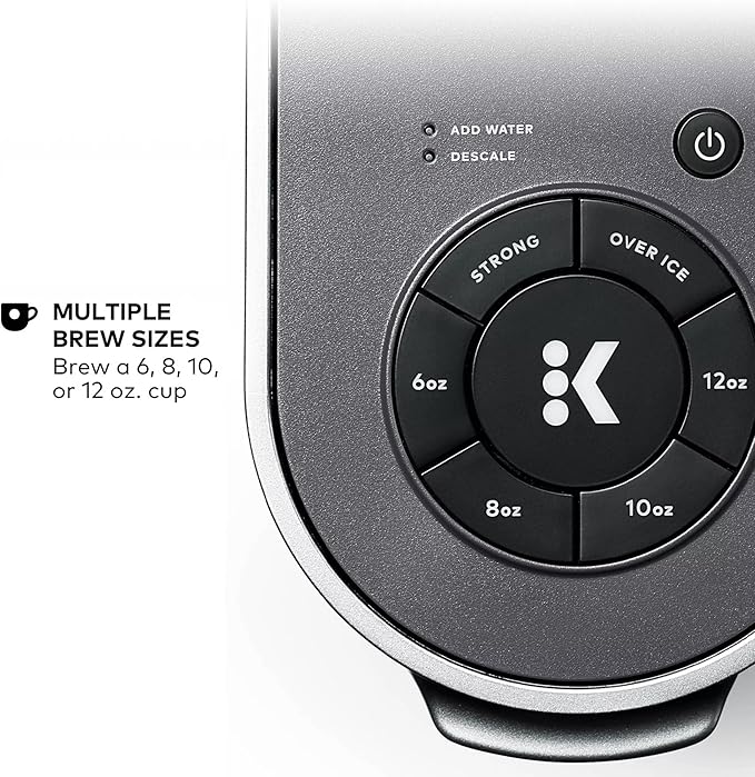Keurig K-Supreme Single Serve K-Cup Pod Coffee Maker MultiStream Technology 4 Brew Sizes 66oz Dual-Position Removable Reservoir Gray (Renewed)