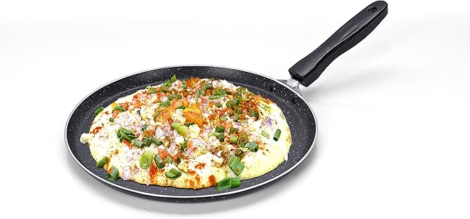 Sumeet Aluminium NonStick Sparkle Induction Dosa Tawa 26.5cm Dia (Black)