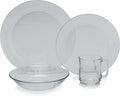 Duralex - Clear Glass 24pc Dinnerware Set Service for 6