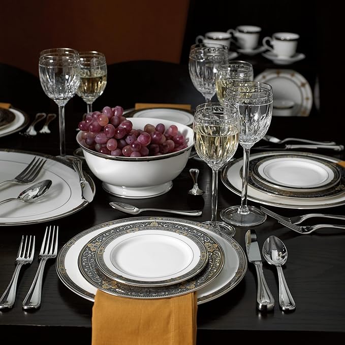 Lenox Vintage Jewel 5 Piece Boxed Set White Dinnerware