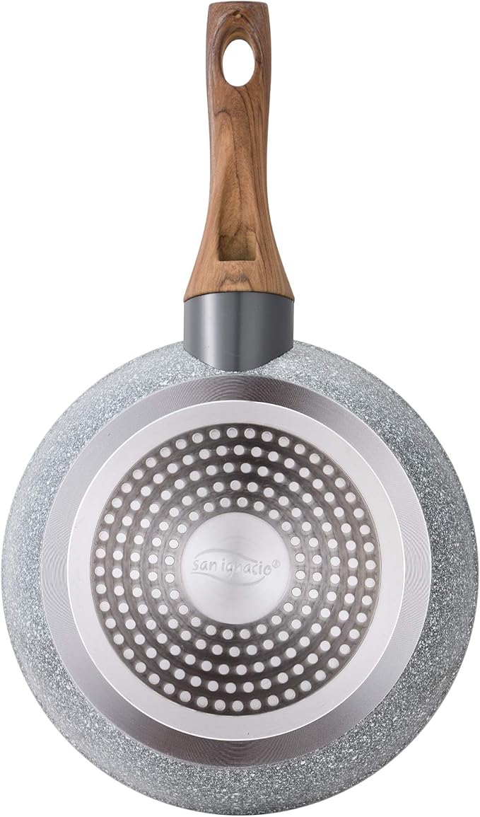 SAN IGNACIO Cassel 12 Pieces Stainless Steel with Pan Set (18/20/22/24/26/28 cm) Forged Aluminium