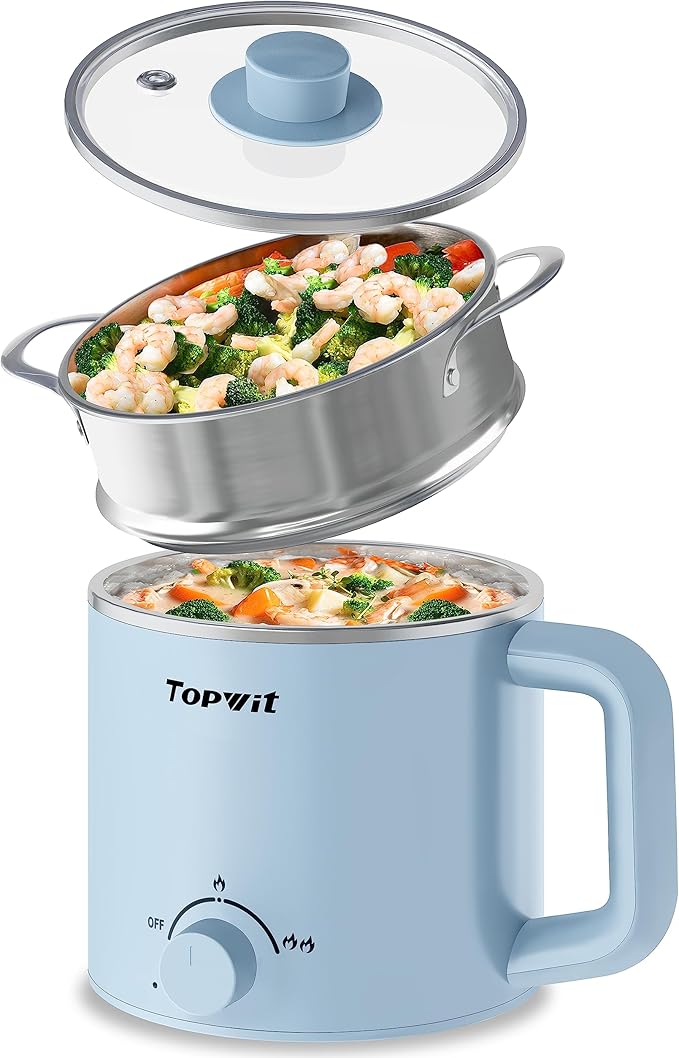 Topwit Hot Pot Electric &amp 1.2L Small Rice Cooker