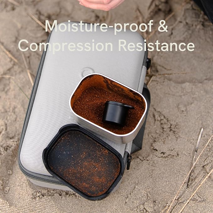 OutIn Nano Portable Electric Espresso Machine Carrying Bag Waterproof Sturdy EVA Electronic Coffee Maker Storage Case Hand Hold Belt Travelling Office Camping