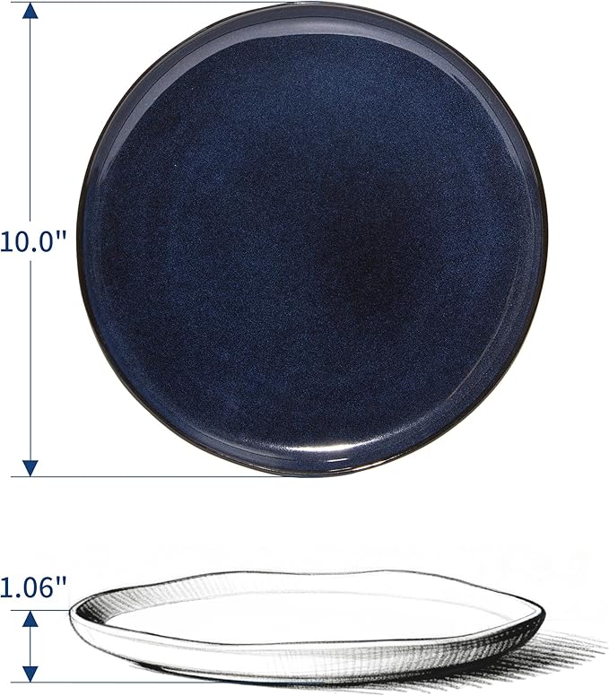18 piece Stoneware Dinnerware Sets Starry Blue