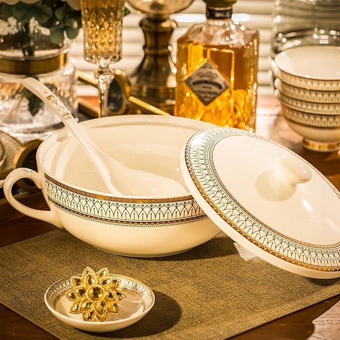 Dinnerware Sets Dish SetCeramic Tableware 60-Piece SetSimple Tableware Set Ceramic Household Tableware Set