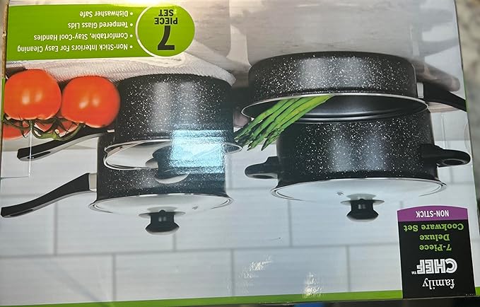 7-Piece deluxe cookware set