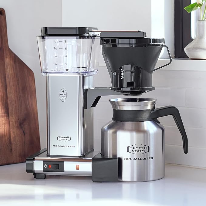 Technivorm Moccamaster 79212 KBTS Coffee Brewer 32 oz Polished Silver