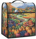 cfpolar Kitchen Aid Mixer Cover Compatible with 6-8 Quarts Autumn Grapes Pumpkin Maple Leaves Stand Mixer Cover Kitchen Aid Mixers Accessories Appliance Organizer Bag Dust Covers with Zipper Pocket