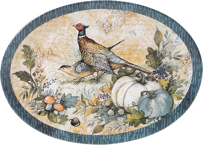 Certified International Harvest Gatherings 16pc Dinnerware Set + Oval Platter
