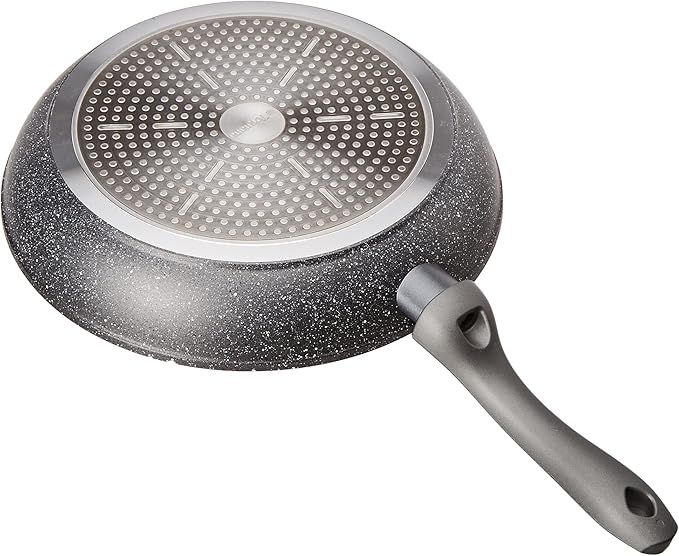 Tognana Mythos Cookware and Pan Set with 3 Saucepans 2 Pans 1 Grill 3 Lids 9 Pieces Aluminium Grey