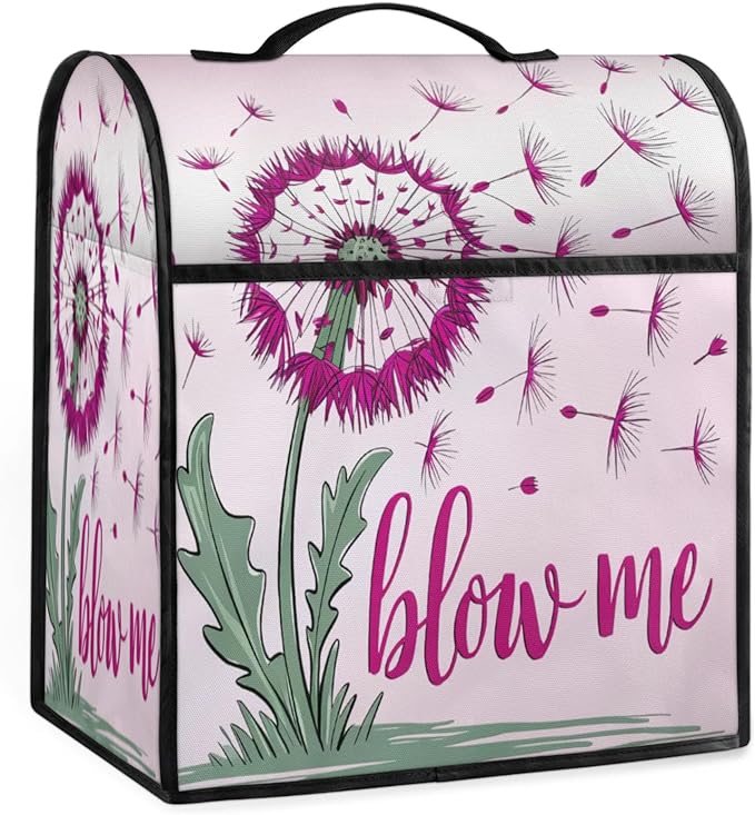 Kitchen Aid Mixer Cover Flower Floral Leaves Stand Mixer Cover Compatible with 6-8 Quarts Stand Mixers Dust Covers with Zipper Pocket Foldable Washable Kitchen Aid Organizer Bag
