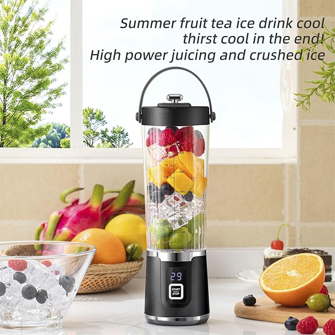 200W Portable Blending Machine Rechargeable Machine Cup Juicer Fruit Mixer 600ml Juicer Maker Multifunctional Smoothie Maker