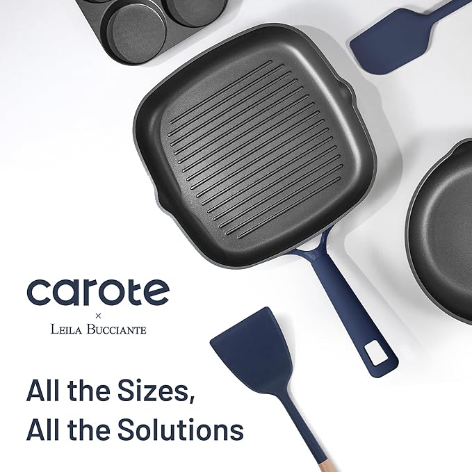 CAROTE 31PCS Pots and Pans Set Nonstick Cookware Set Kitchen Non Stick Induction Titanium Cookware Non-toxic Granite Cooking set PFOA Free