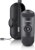 Wacaco Nanopresso Portable Espresso Maker bundled with Nanopresso Protective Case Upgrade Version of Minipresso 18 Bar Pressure Extra Small Travel Coffee Maker Manually Operated