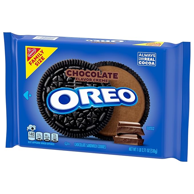 OREO Chocolate Creme Chocolate Sandwich Cookies Family Size 12 - 18.71 oz Packs