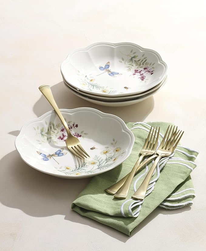 Lenox 897795 Butterfly Meadow Herbs Pasta Bowls Set Of 4