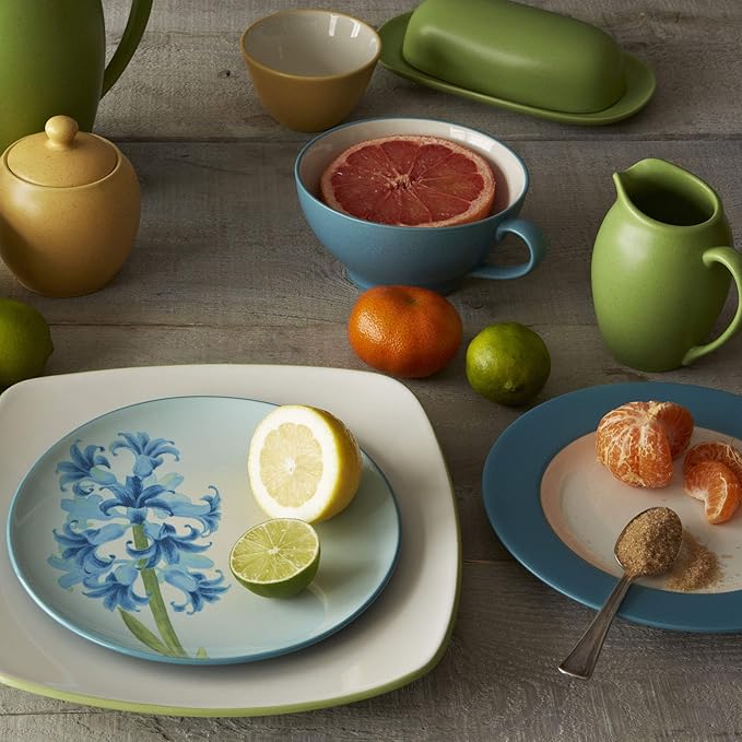Noritake Colorwave Turquoise 4-Piece Place Setting Square Shape