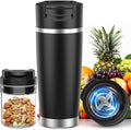 Portable Blender for Holiday Gift Smoothies&ampShakes 24oz Insulated Cup Cordless Personal Licuadora Portatil With Stainless Steel USB-C Rechargeable BPA Free Ideal Gift for Men Women