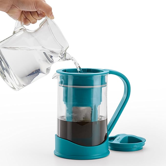 BonJour 50.7oz Cold Brew Coffee Maker Aqua