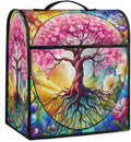 Kitchen Aid Mixer Cover Tree Of Life Flower Stand Mixer Cover Compatible with 6-8 Quarts Stand Mixers Dust Covers with Zipper Pocket Foldable Washable Kitchen Aid Organizer Bag
