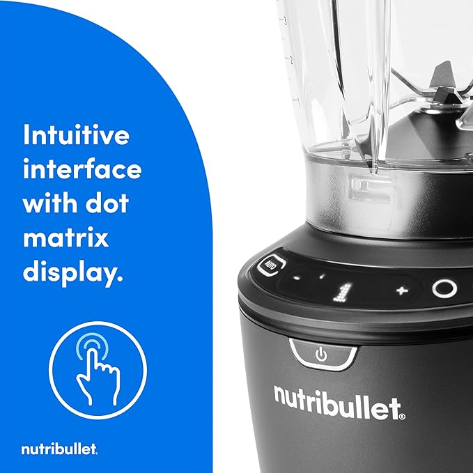 nutribullet SmartSense 5-speed full-size blender 1400 Watt- Gunmetal Gray