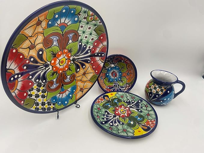 16-Piece Mexican Talavera Dinnerware Set | Handmade Talavera
