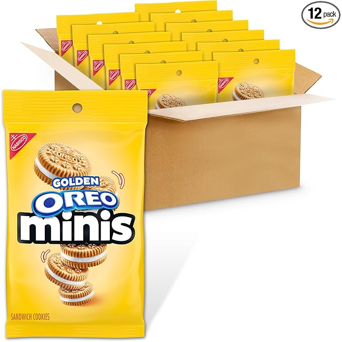 OREO Minis Golden Sandwich Cookies 12 - 3 oz Bags