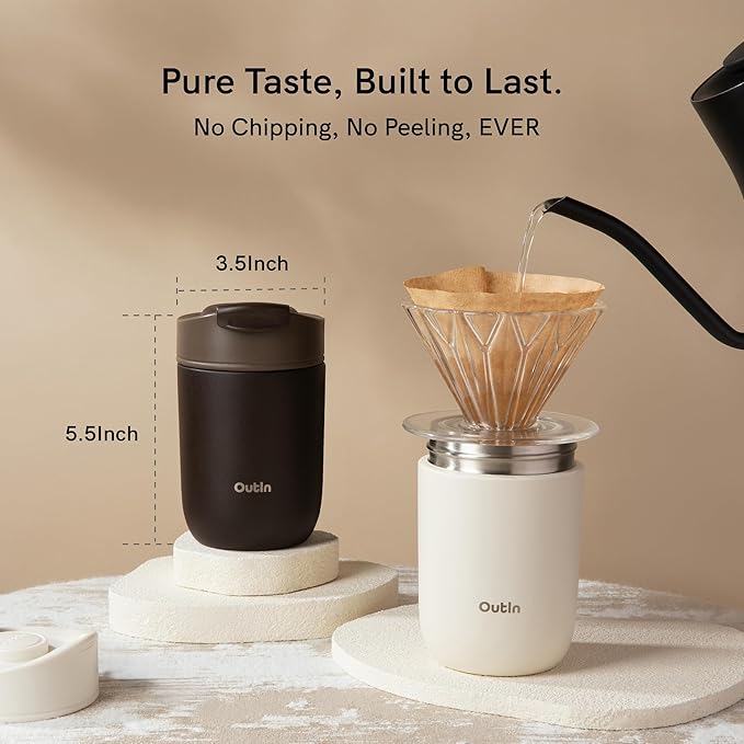 OutIn Nano Portable Electric Espresso Machine with Travel Tumbler
