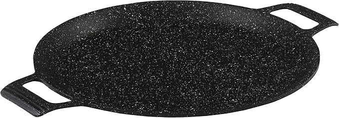 Pradel Excellence - 52415M - Pizza Dish 32 cm Stone Look Cast Aluminium Suitable for All Heat Sources Including Induction