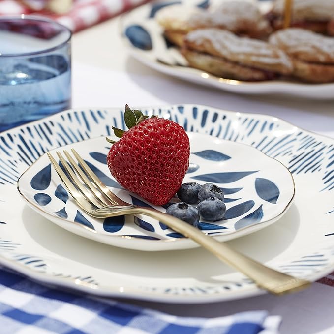 Lenox Blue Bay 12-Piece Dessert Set 10.30 LB