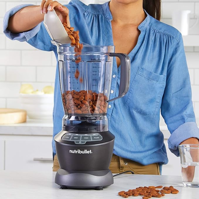 PNAEUT NutriBullet ZNBF30500ZC Blender Combo 1200 Watt with Single Serve Cups Dark Gray