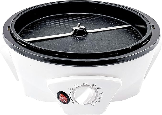 500g Coffee Bean Roaster Household Coffee Roasters Machine with Timer Electric Coffee Beans Roaster 0-240℃ Non-Stick for Cafe Shop Home Use. 110V