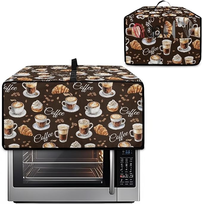 Doojoayie Waterproof Toaster Cover 6 Slice Kitchen Appliance Covers 19.7x16x 10 Bread Machine Dust Protector Modern Home Kitchen Decoration