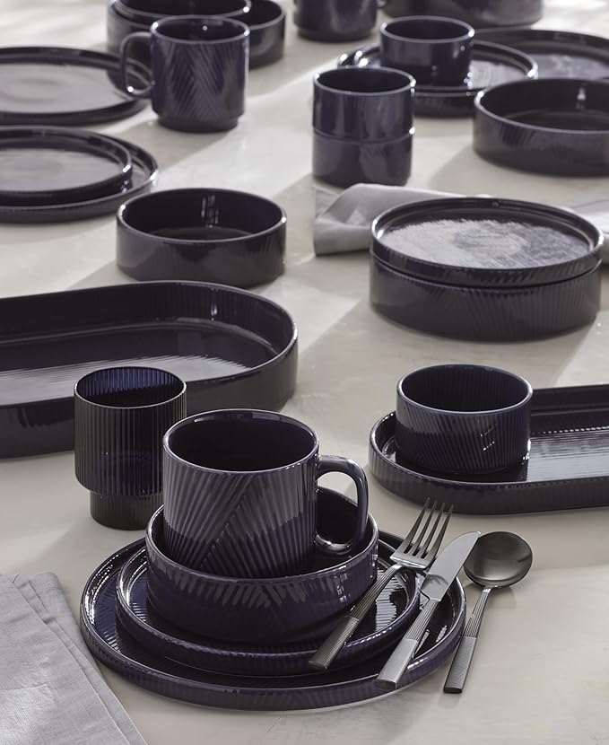 Lenox 897798 Modulus 12-Piece Dinnerware Set Nightshade