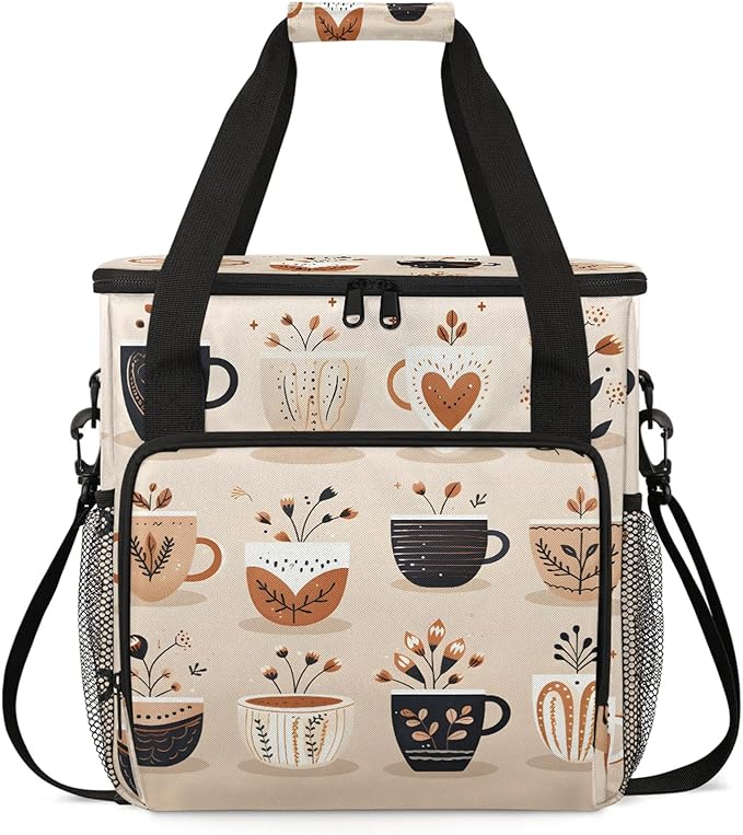 Travel Coffee Maker Carrying Bag Compatible with Keurig K-Mini or K-Mini Plus Single Serve Coffee Maker Portable Storage Bag with Shoulder Strap(Bag Only)