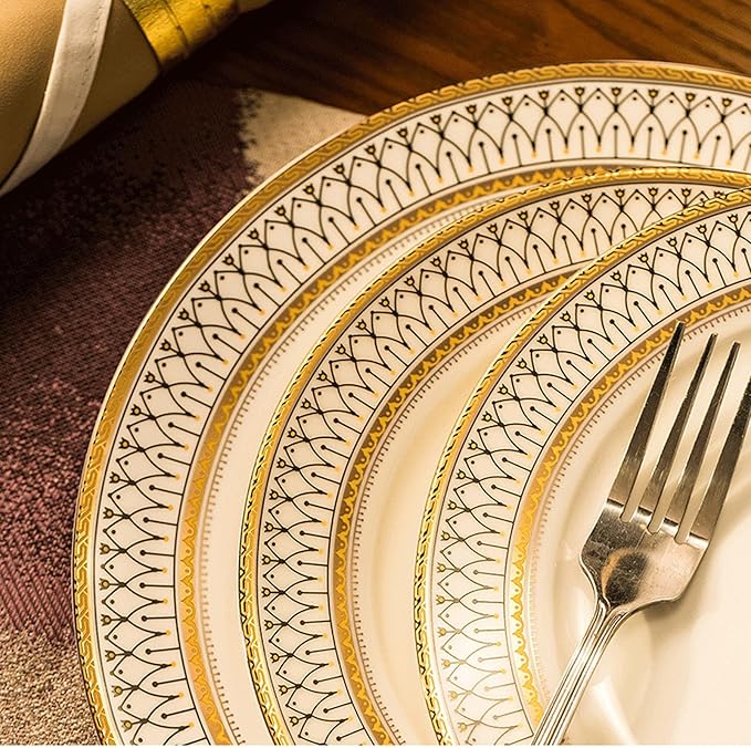 Dinnerware Sets Dish SetCeramic Tableware 60-Piece SetSimple Tableware Set Ceramic Household Tableware Set