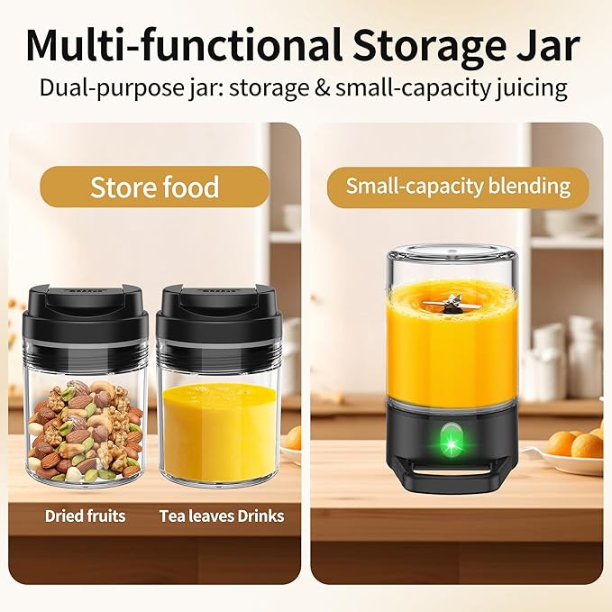 Portable Blender for Holiday Gift Smoothies&ampShakes 24oz Insulated Cup Cordless Personal Licuadora Portatil With Stainless Steel USB-C Rechargeable BPA Free Ideal Gift for Men Women