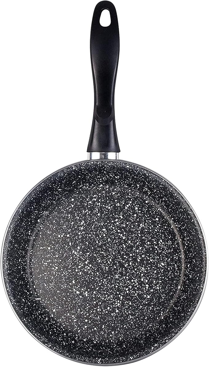 Magefesa K2 Gransasso Set of 3 Frying Pans 20/24/28 cm Vitrified Steel Exterior Grey Non-Stick Two-Layer Stone Effect Special Induction 50% Energy Saving