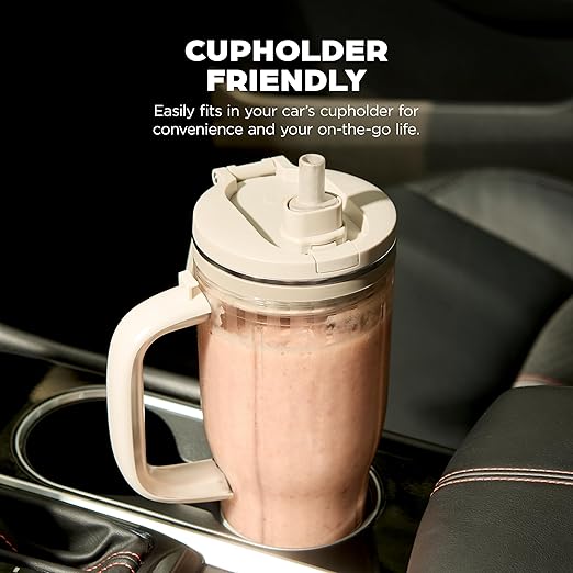 Ninja Blendboss™ | Personal Blender for Smoothies &amp Frozen Drinks | 26oz Travel Tumbler with LeakProof Lid Chug Spout &amp Detachable Straw | Auto-iQ Technology | Stone Mint | DB351ST