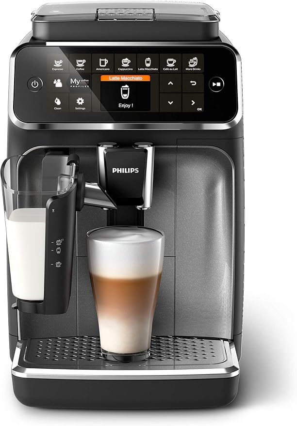 PHILIPS Kitchen Appliances 4300 Fully Automatic Espresso Machine with LatteGo CR EP4347/94 one size (Renewed)